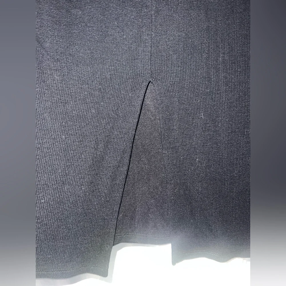 Marine Layer black Lexi ribbed midi skirt size XL